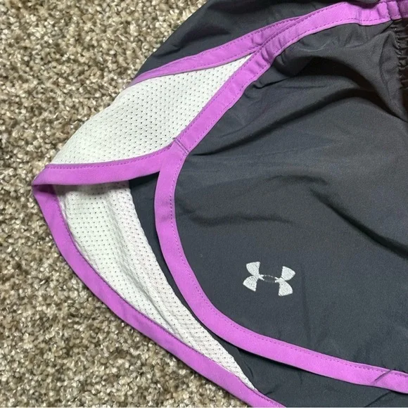 Under Armour Women's Purple and Gray Athletic Shorts Set - Picture 6 of 15